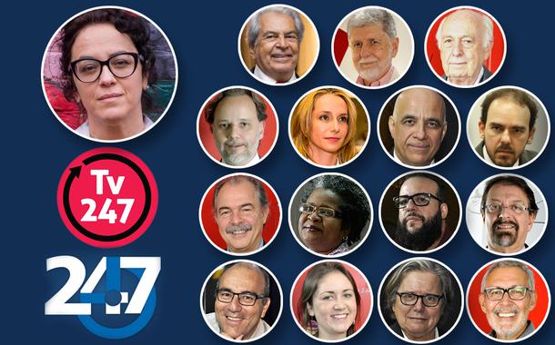 Márcia Tiburi, Celso Antônio Bandeira de Mello, Celso Amorim, Bresser-Pereira, Marco Aurélio de Carvalho, Carol Proner, Jessé Souza, Felipe Cutinho, Aloízio Mercadante, Vilma Reis, Ferréz,  Florestan Fernandes Júnior, Leonardo Attuch, Gisele Federicce, Paulo Moreira Leite e Mauro Lopes