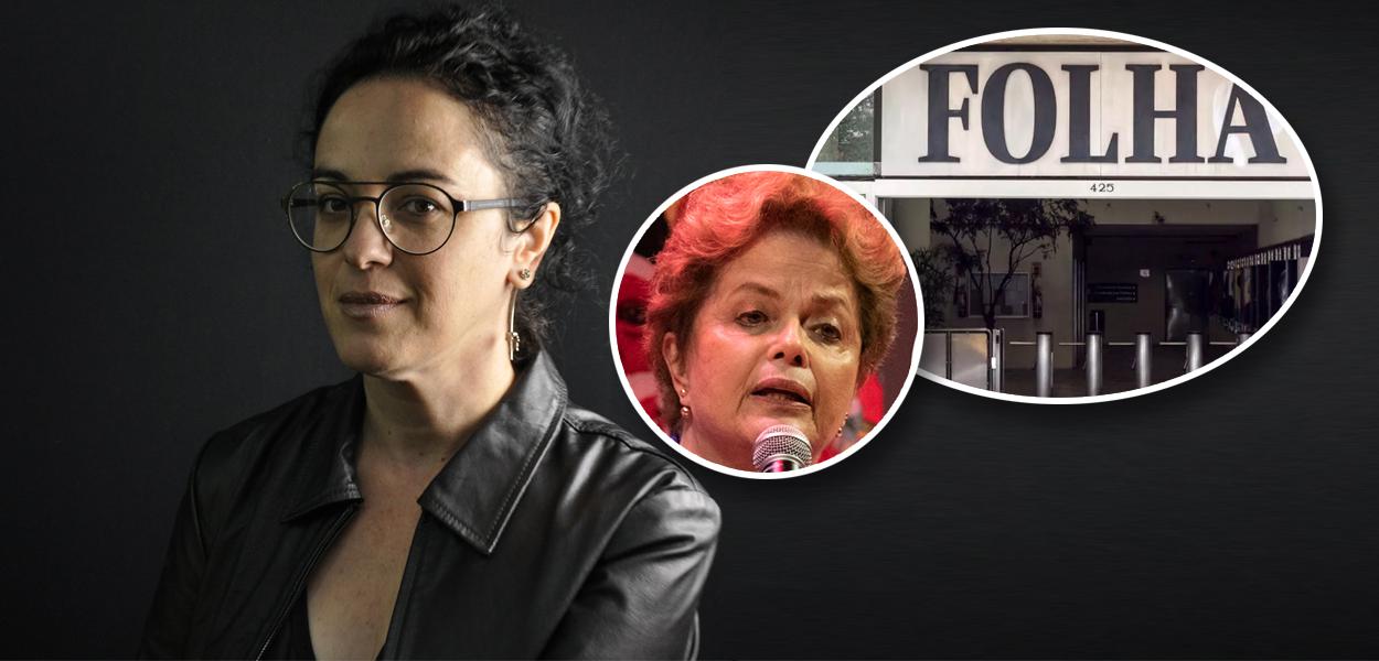 Marcia Tiburi, Dilma Rousseff e fachada da Folha