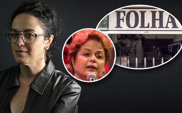 Marcia Tiburi, Dilma Rousseff e fachada da Folha