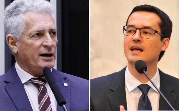 Rogério Correia (à esq.) e Deltan Dallagnol