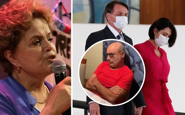 Dilma Rousseff, Fabrício Queiroz, Jair e Michelle Bolsonaro