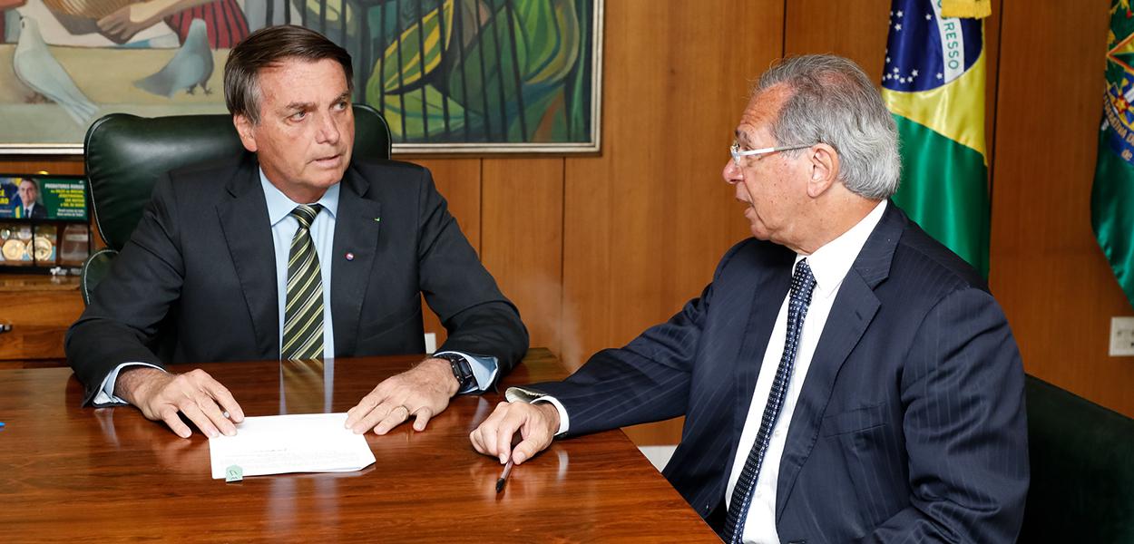 Jair Bolsonaro e Paulo Guedes