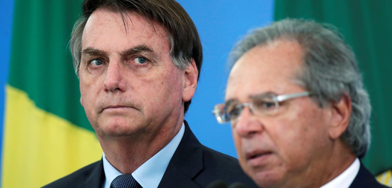 Jair Bolsonaro e Paulo Guedes