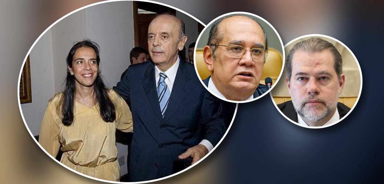 José Serra e sua filha Verônica Serra, Gilmar Mendes e Dias Toffoli