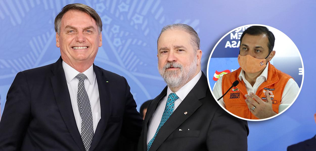 Jair Bolsonaro, Augusto Aras e Carlos Moisés