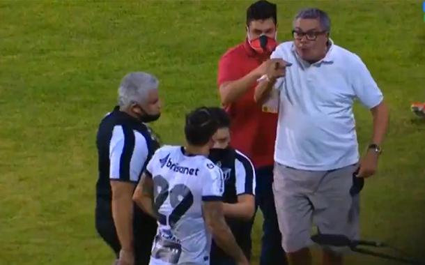 Presidente do Vitória ameaça jogador do Ceará