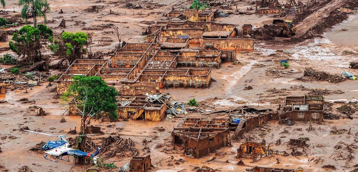 Danos causados pelo rompimento da barragem de Brumadinho (MG)