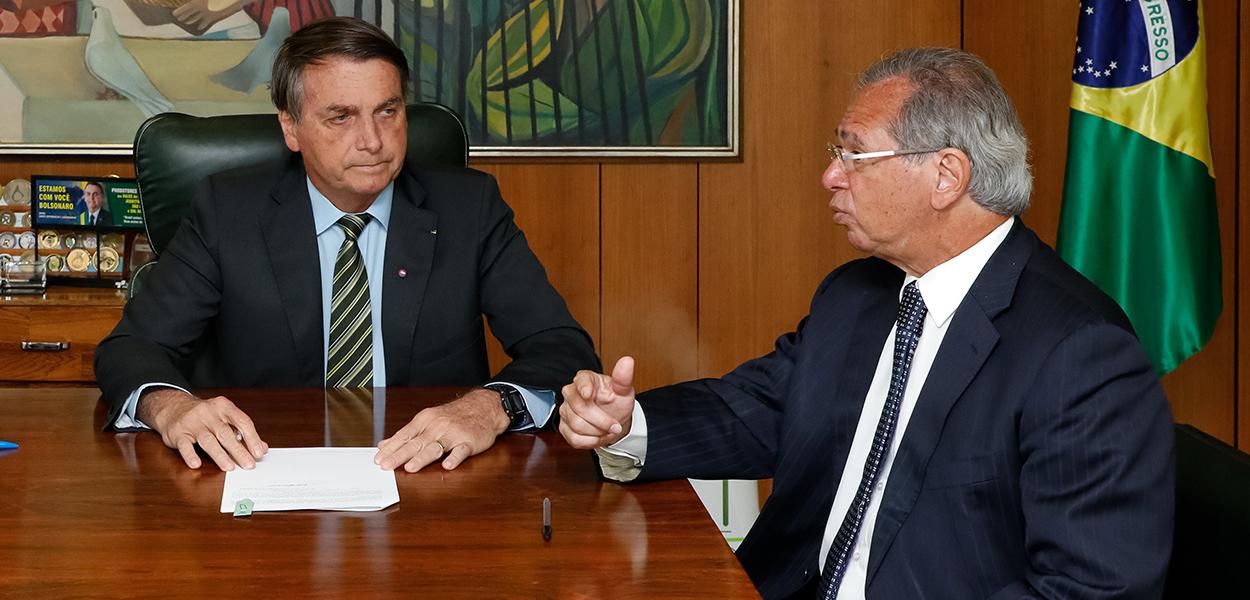 Jair Bolsonaro e Paulo Guedes