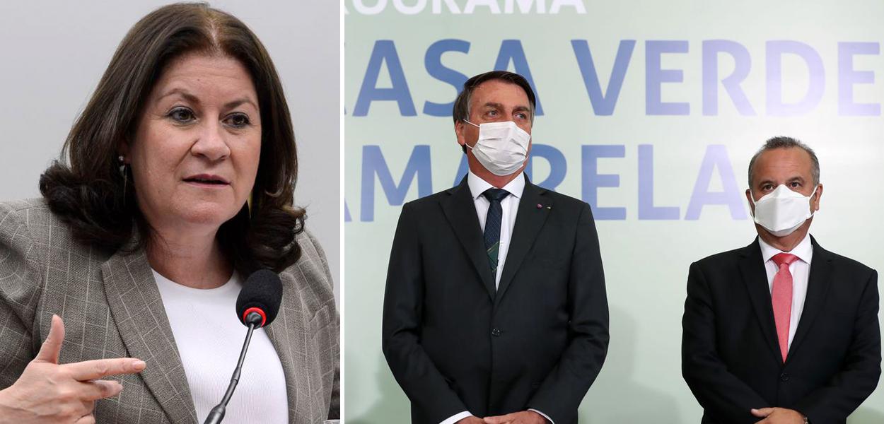 Miriam Belchior, Jair Bolsonaro e Rogério Marinho