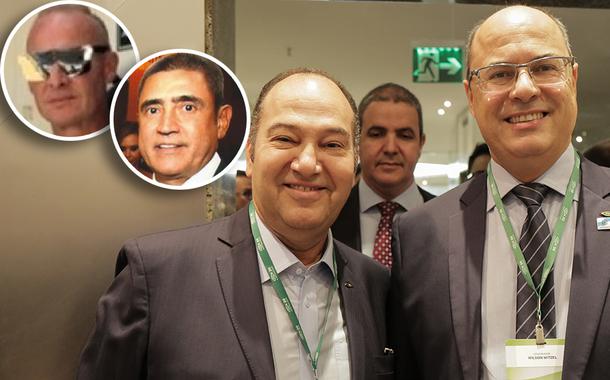 José Carlos de Melo, Mário Peixoto e pastor Everaldo com Witzel