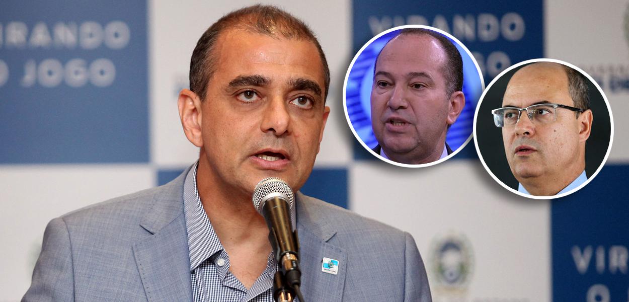 Edmar Santos, pastor Everaldo e Wilson Witzel