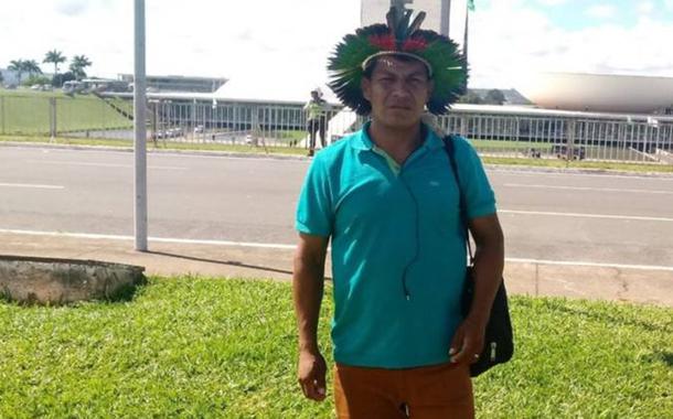 O cacique Crídio Avá Guarani
