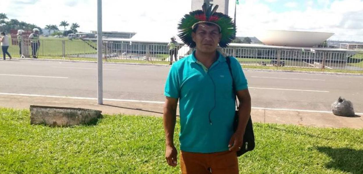 O cacique Crídio Avá Guarani