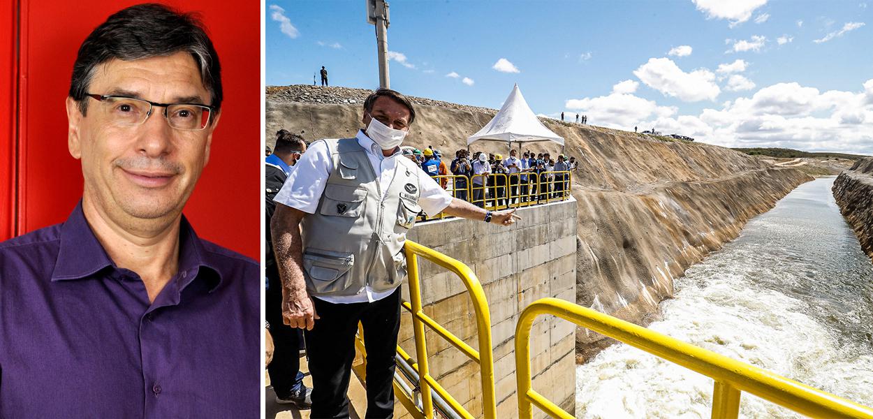 Marcio Pochmann e Jair Bolsonaro