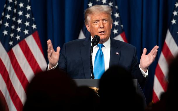 Presidente dos EUA, Donald Trump, discursa na Convenção Nacional Republicana 24/08/2020