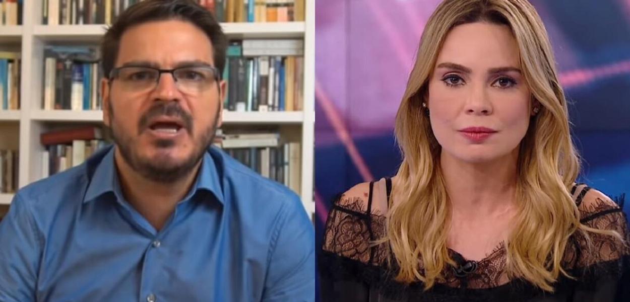 Rachel Sheherazade dá voadora no peito de Rodrigo Constantino