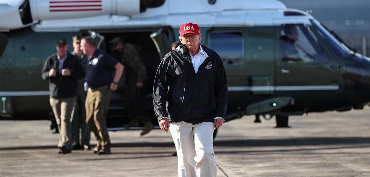 Presidente dos Estados Unidos, Donald Trump, anunciou que visitará a cidade de Kenosha, onde o homem negro Jacob Blake levou sete tiros pelas costas, da polícia. (29/08/2020)