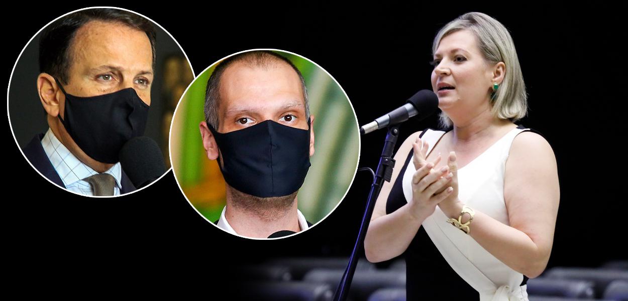 João Doria, Bruno Covas e Joice