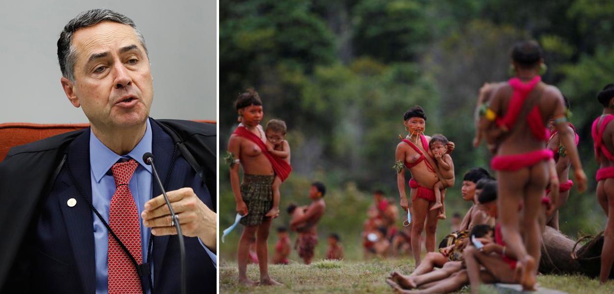 Ministro Roberto Barroso e índios