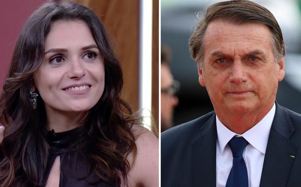 Mônica Iozzi e Jair Bolsonaro