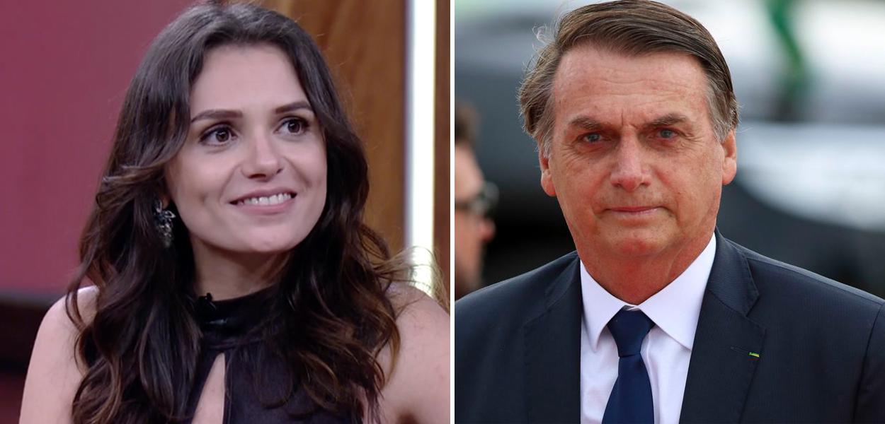 Mônica Iozzi e Jair Bolsonaro