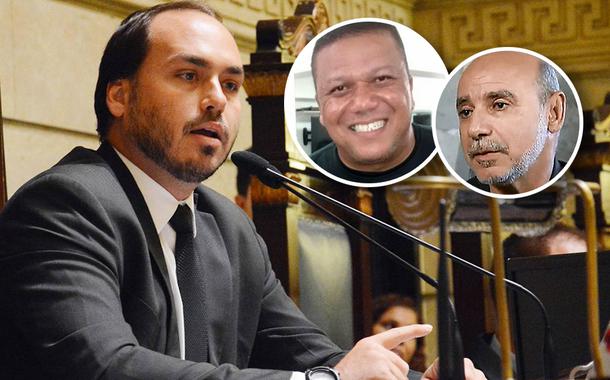 Carlos Bolsonaro, Márcio Gerbatim e Fabrício Queiroz