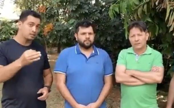 Sérgio de Assis Lopes, capitão Assunção e Oswaldo Eustáquio