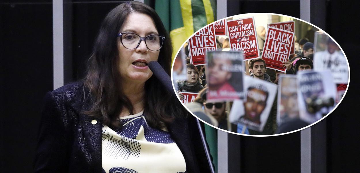 Bia Kicis e protesto Black Lives Matter