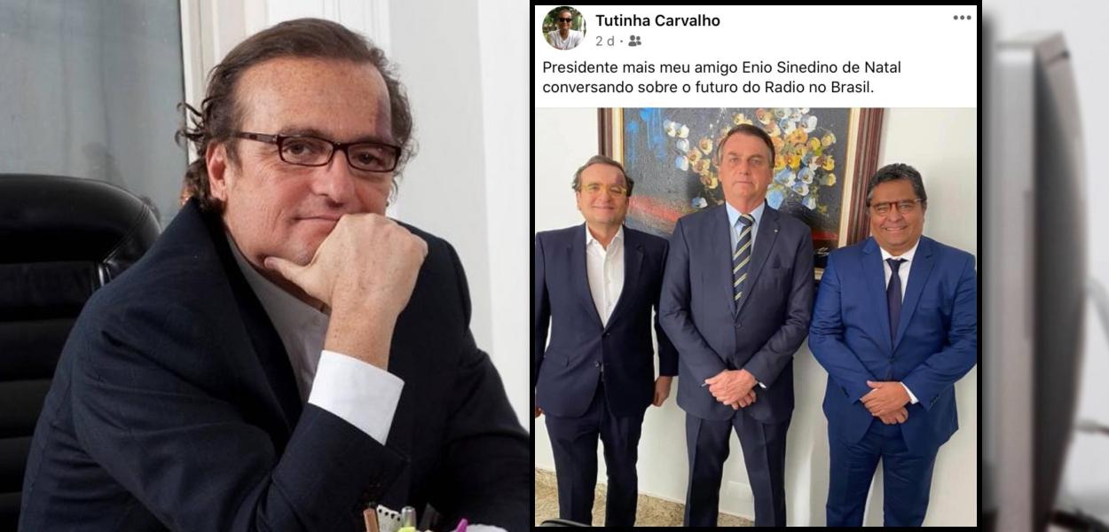 Tutinha Carvalho com Jair Bolsonaro