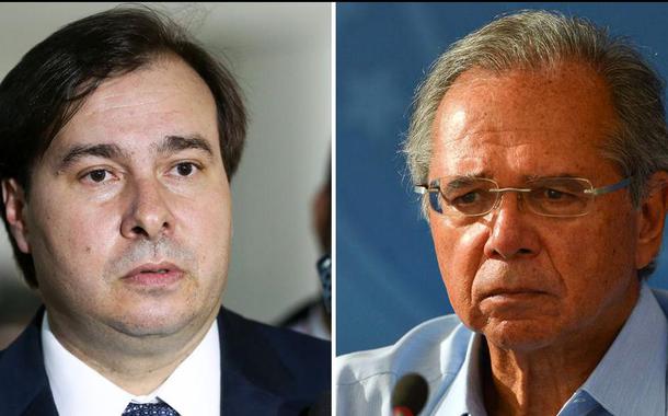 Rodrigo Maia e Paulo Guedes