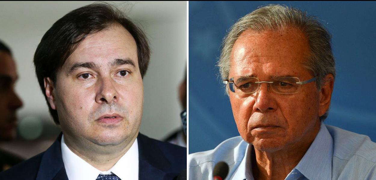 Rodrigo Maia e Paulo Guedes