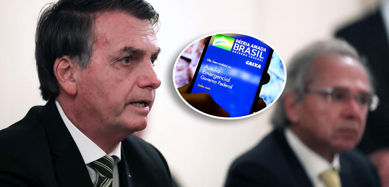 Jair Bolsonaro com Paulo Guedes