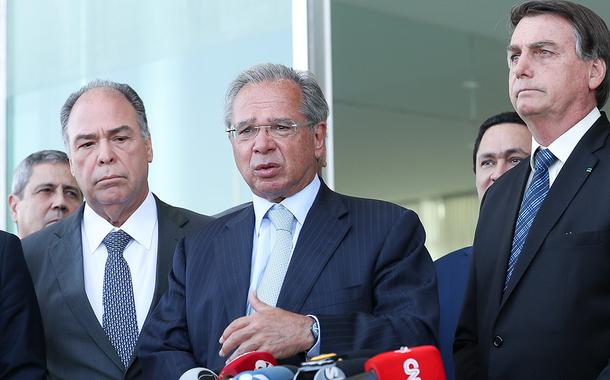 Paulo Guedes durante coletiva, após encontro com parlamentares 1 de setembro de 2020