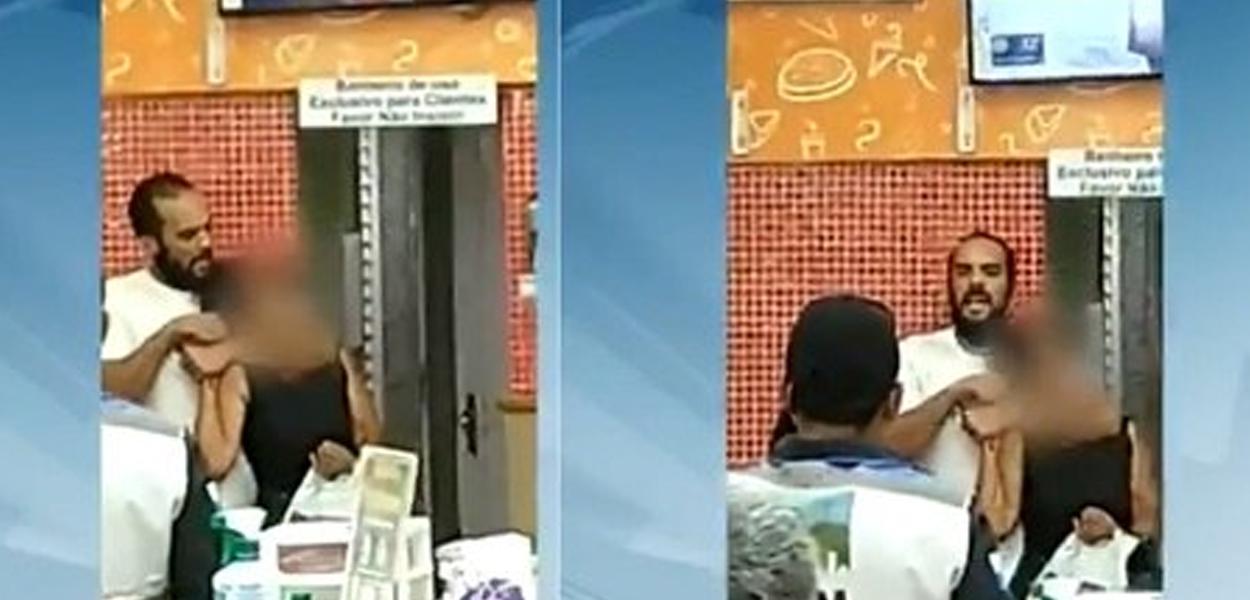 Homem faz mulher de refém com faca em lanchonete no RJ