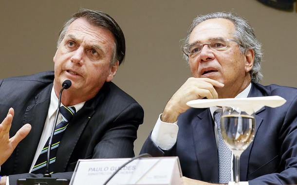 Jair Bolsonaro e Paulo Guedes