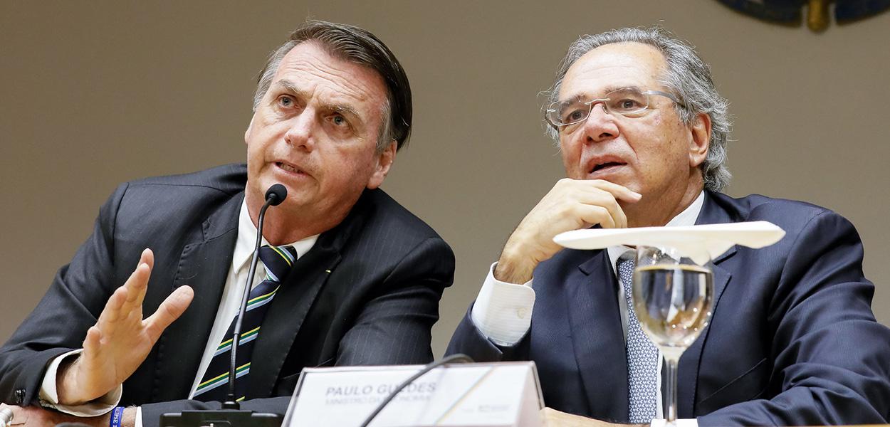 Jair Bolsonaro e Paulo Guedes