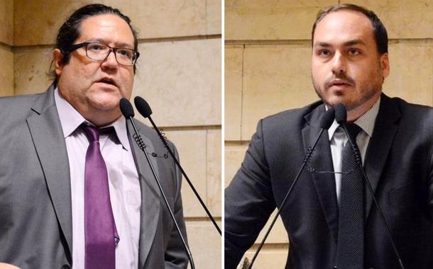 Tarcísio Motta e Carlos Bolsonaro