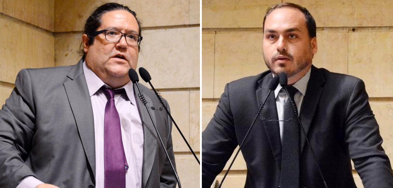 Tarcísio Motta e Carlos Bolsonaro