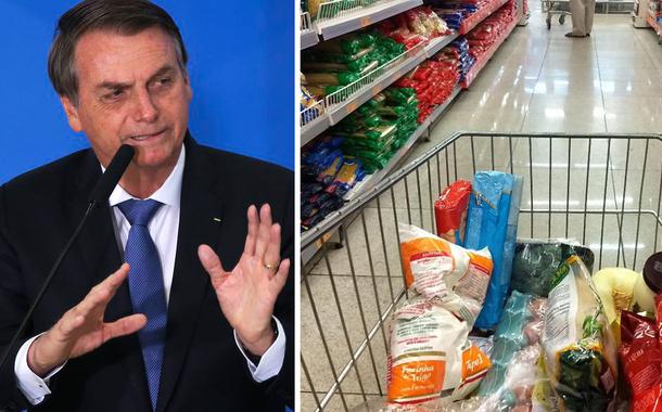 Jair Bolsonaro e cesta básica