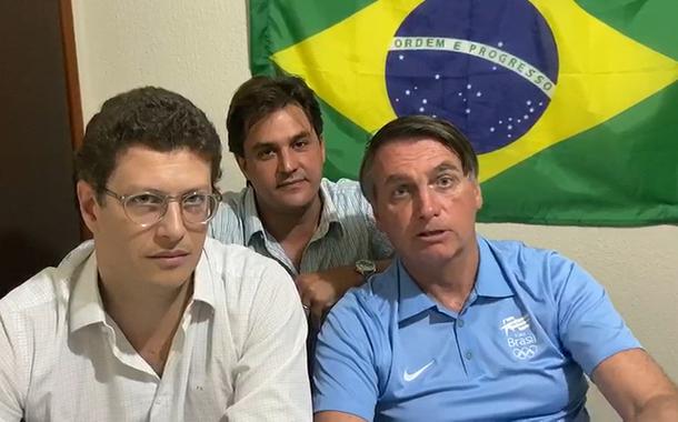 Jair Bolsonaro, Ricardo Salles e o deputado estadual Frederico d'Avila