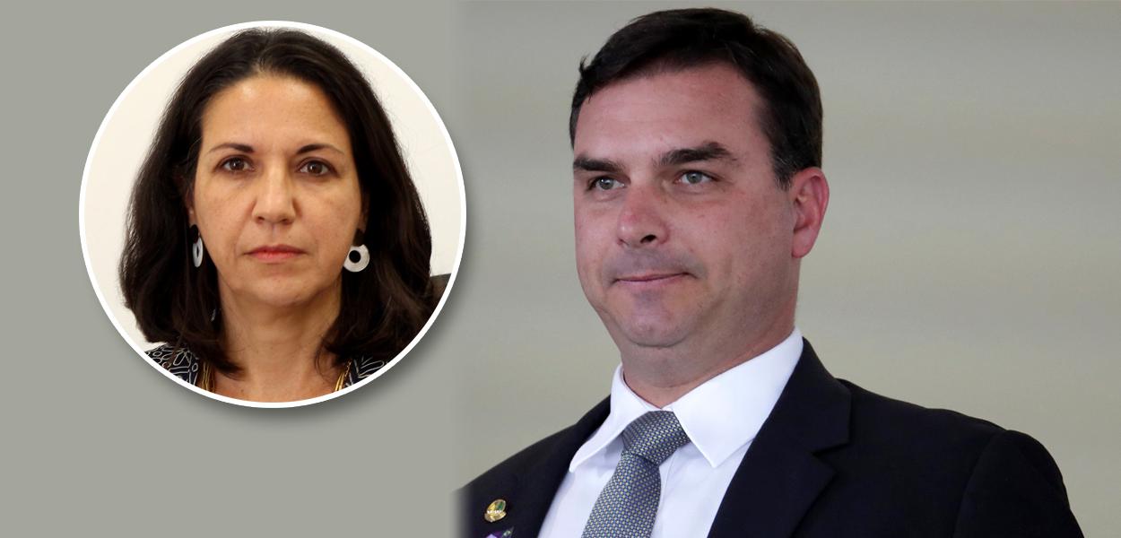Cristina Serra Feijó e Flávio Bolsonaro