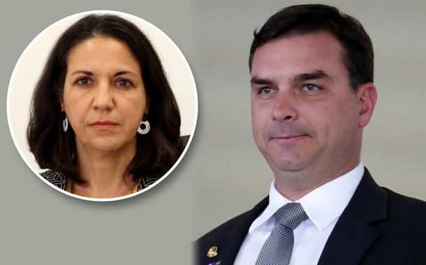 Cristina Serra Feijó e Flávio Bolsonaro