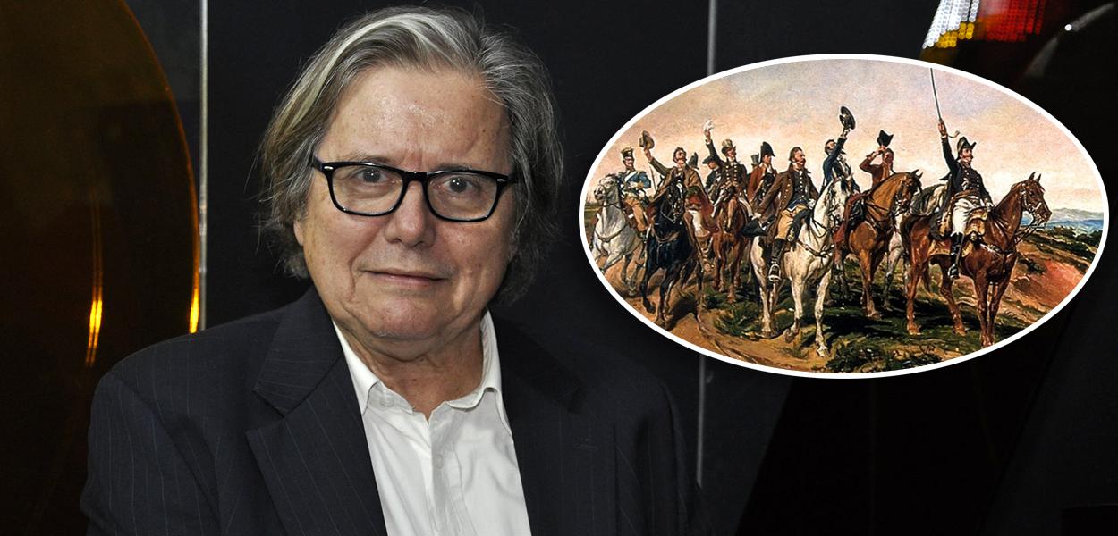 Paulo Moreira Leite e quadro "Independência ou Morte"