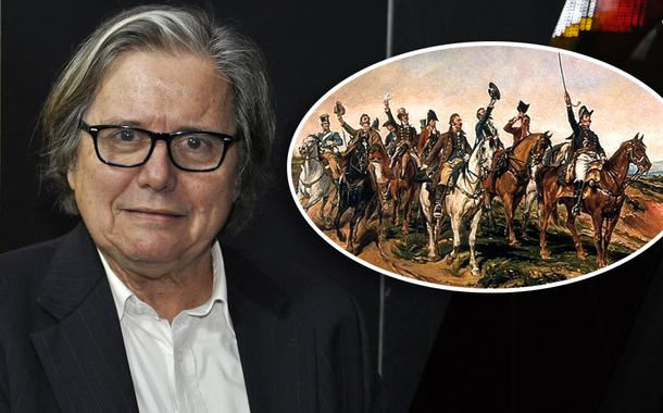 Paulo Moreira Leite e quadro "Independência ou Morte"