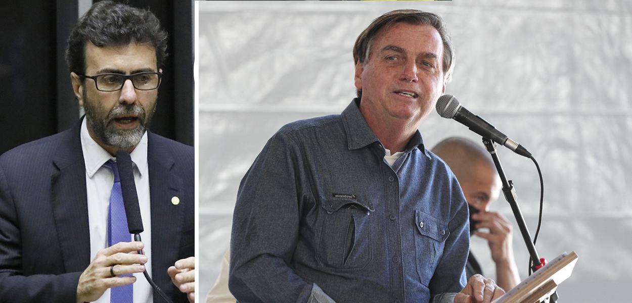 Marcelo Freixo e Jair Bolsonaro
