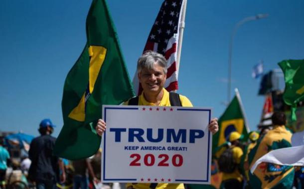 Manifestantes pró-Bolsonaro no 7 de setembro