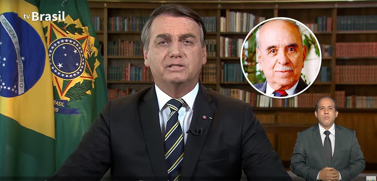 Jair Bolsonaro e Roberto Marinho