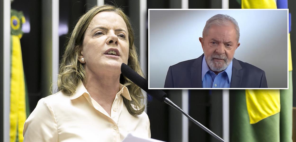 Gleisi Hoffmann e Lula