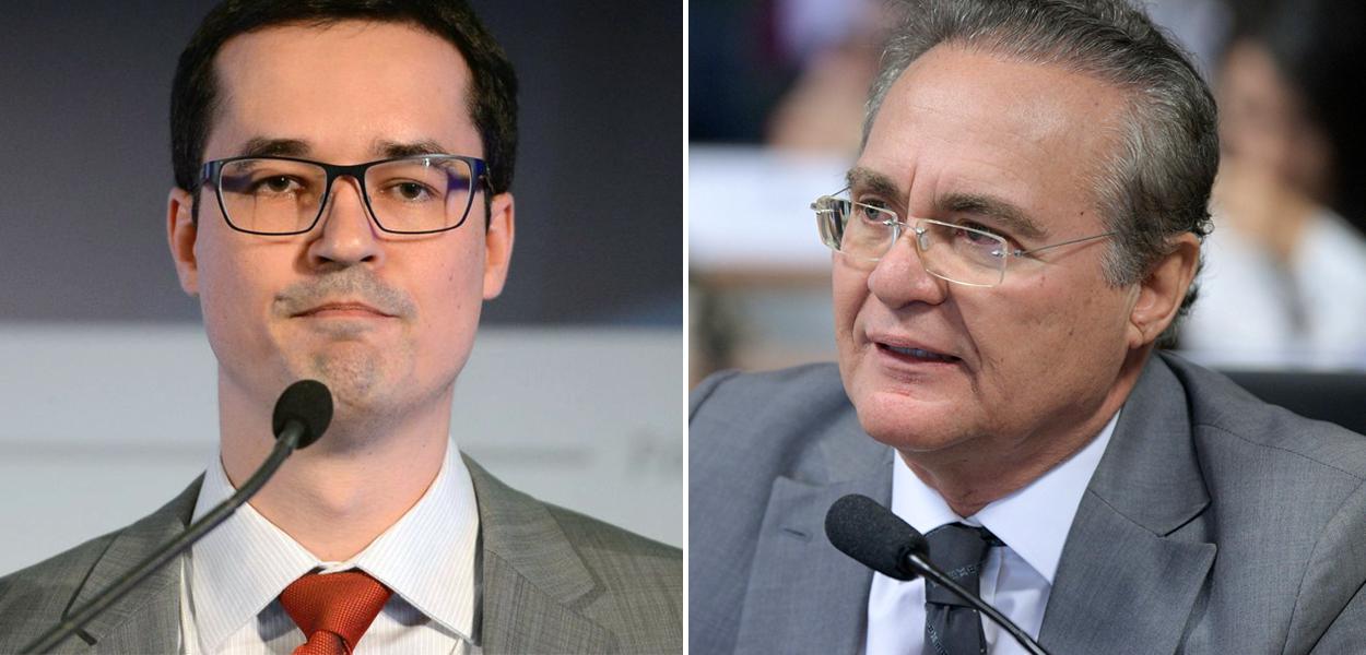 Deltan Dallagnol e Renan Calheiros