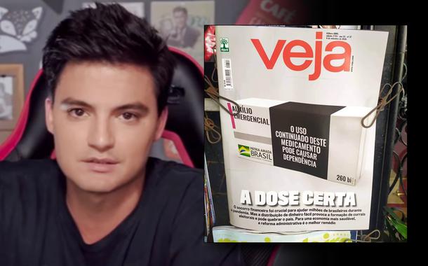 Felipe Neto e capa da Veja